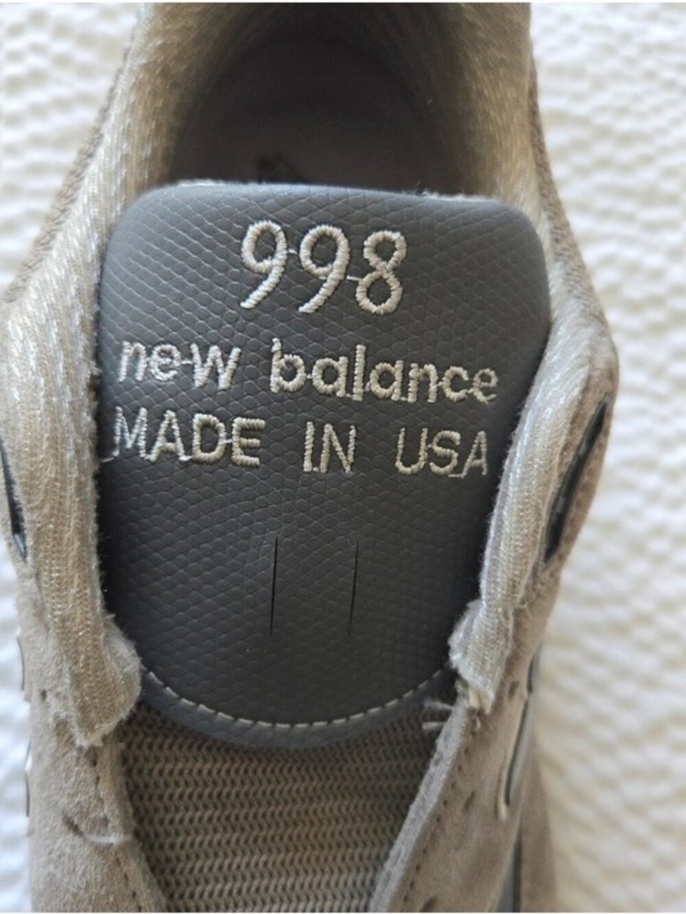 New Balance 998 Men 11 Made In USA Gray Suede   And Mesh Sneakers 0826 - Picture 3 of 10